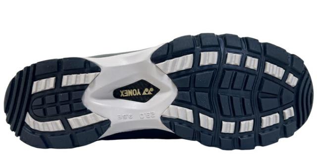 ウォーキングシューズ レディース YONEX/ヨネックス パワークッション SHW-L21N ネイビーブルー ライトブラウン コンフォートシューズ 靴 ファスナー レースアップ 幅広 3.5E 軽量 快適 歩きやすい 脱ぎやすい 履きやすい 散歩 旅行 女性 婦人 SHWL21N