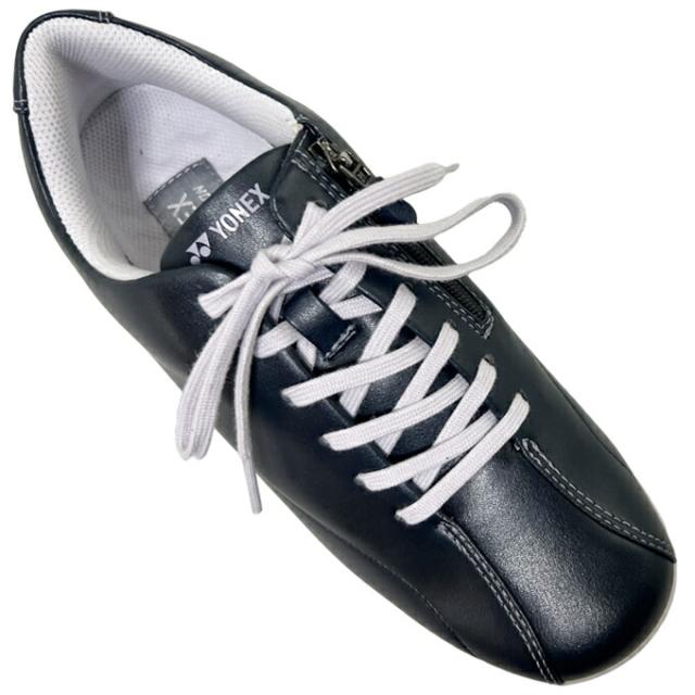 ウォーキングシューズ レディース YONEX/ヨネックス パワークッション SHW-L21N ネイビーブルー ライトブラウン コンフォートシューズ 靴 ファスナー レースアップ 幅広 3.5E 軽量 快適 歩きやすい 脱ぎやすい 履きやすい 散歩 旅行 女性 婦人 SHWL21N