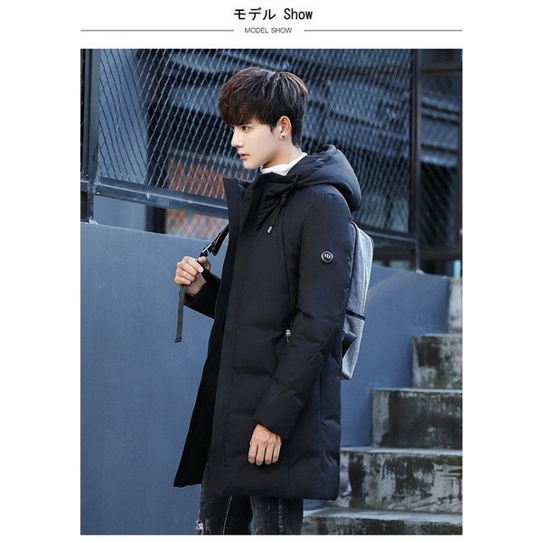 メンズ ダウンジャケット メンズ 防寒服 アウター ベンチコート 軽量 ダウンパーカー 冬服新作 アヒル毛羽 ダウンコート フード付き アウター Apni Or Id