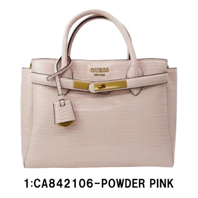 ゲス バッグ CA842106 POWDER PINK ピンク 2way クロコ調