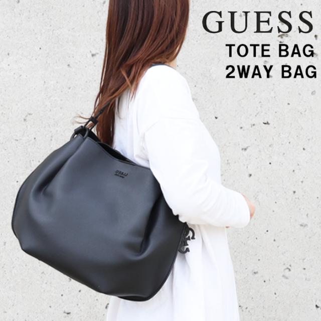 GUESS ブラック トートバッグ セット GUESS ゲス バッグ VG788124 BLACK インバッグ付き ショルダー