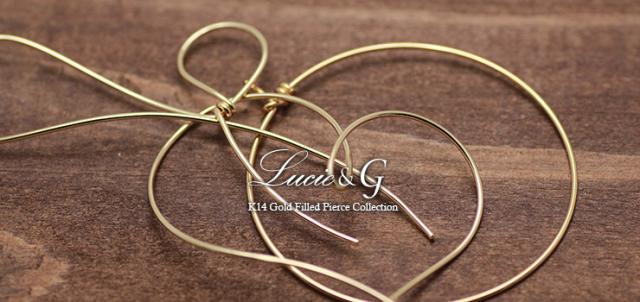 Lucie＆G ルシー・アンジー K14GF・ピアス Lucie\u0026G ルシー・アンジー K14GF・ピアス lgp-2035ゴールド