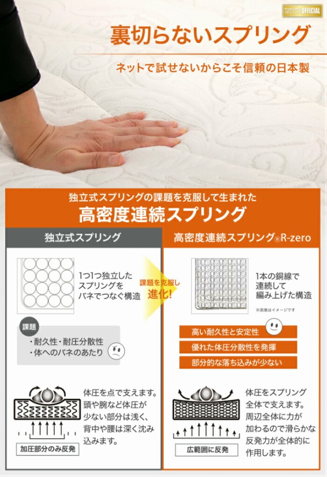 好評通販 東京都 高密度連続スプリング 圧縮ロールマット 日本の通販はau PAY マーケット - isサポート|商品ロットナン 神奈川県 地域限定配送フランスベッド ポルテ R-ZERO-300 セミダブルマットレス 新品人気