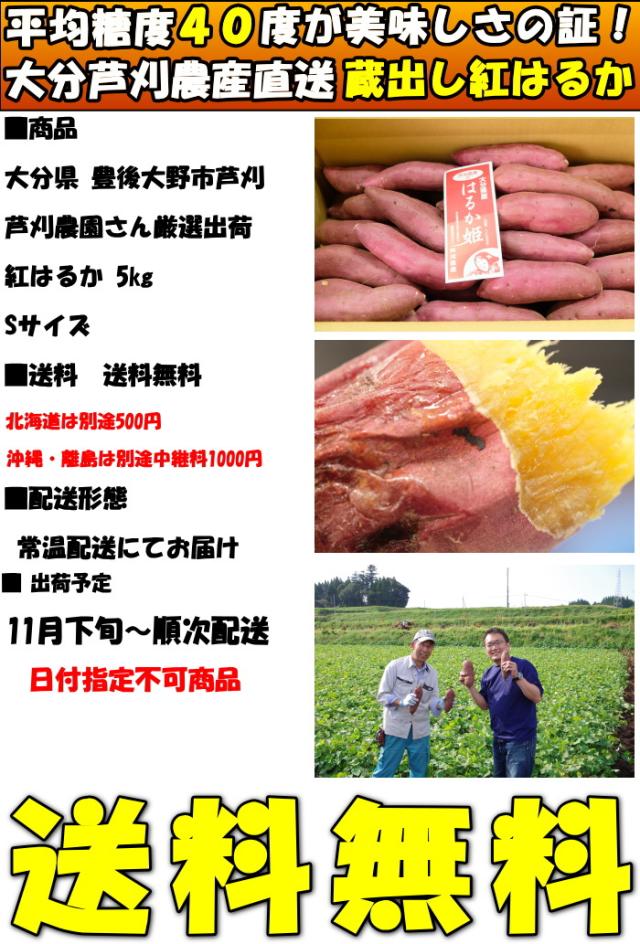 大分芦刈農産紅はるかスペック