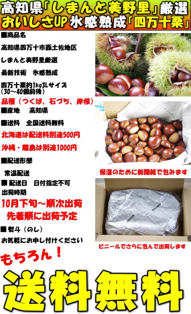 高知氷感熟成栗3lスペック