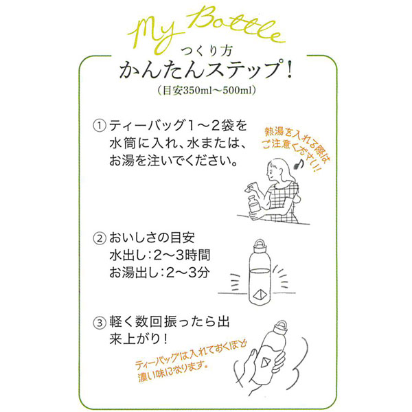 水筒に入れて楽しむ宇治茶