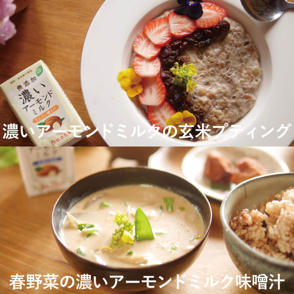 濃いアーモンドミルクの比較