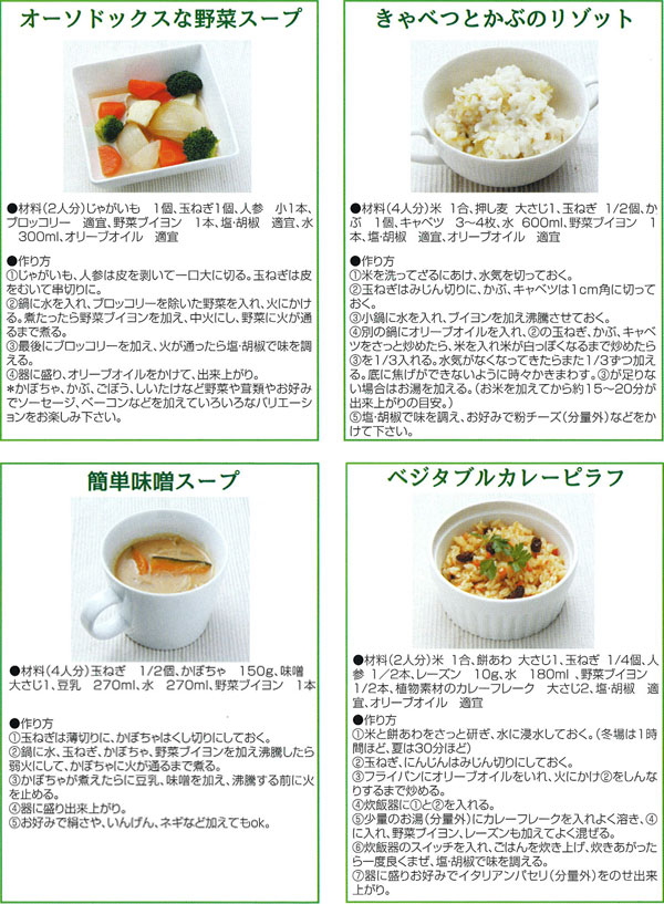 野菜ブイヨンレシピ