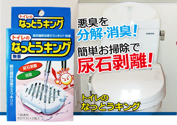 悪臭を消臭!簡単お掃除で尿石剥離