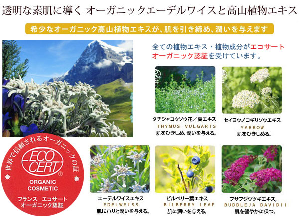 グリーンノート オーガニックUVミルク 希少なオーガニック高山植物エキスが肌を引き締め、潤いを与えます