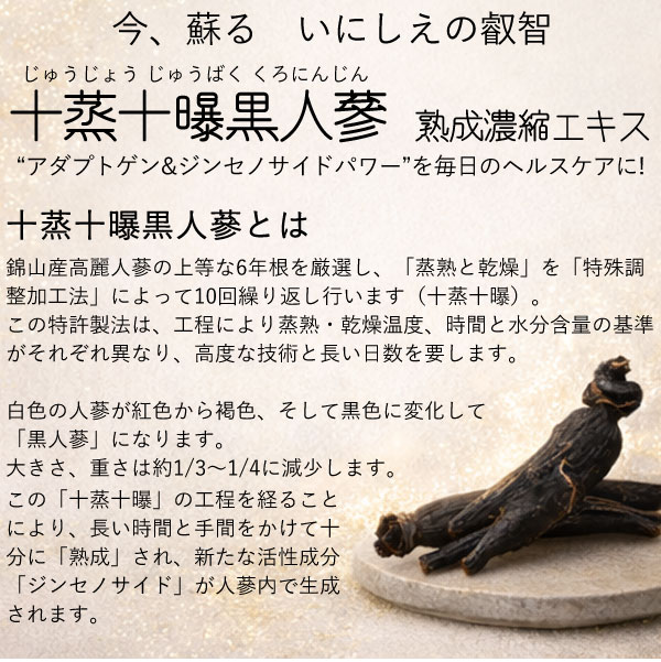 黒人参　高麗人参