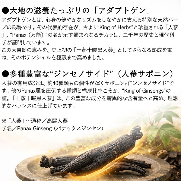 黒人参　高麗人参