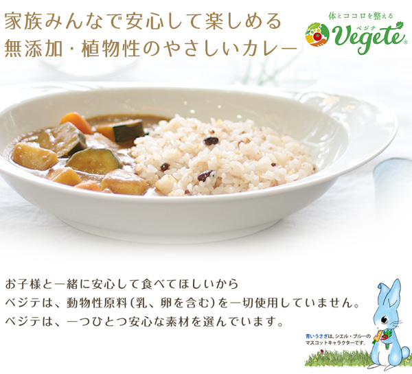 家族みんなで安心して楽しめる無添加・植物性のやさしいカレー