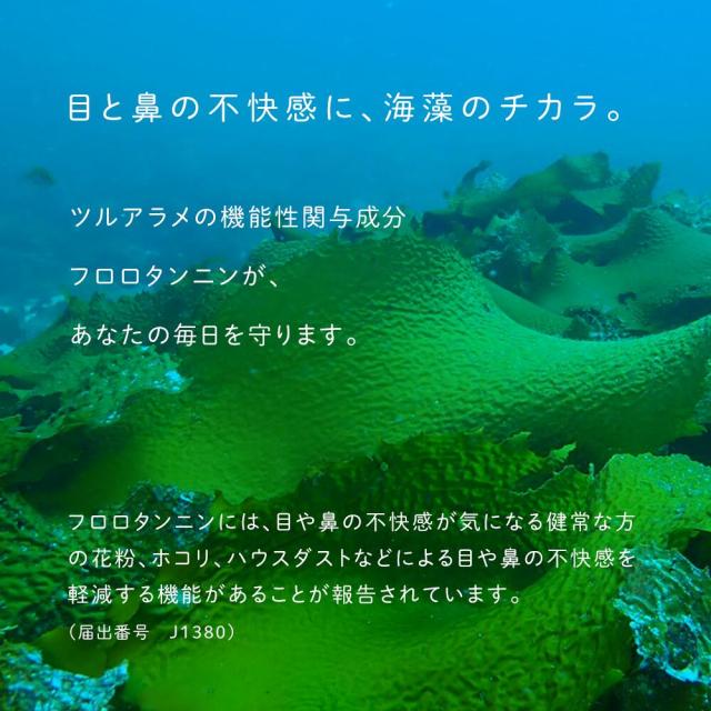 目と鼻の不快感に、海藻のチカラ