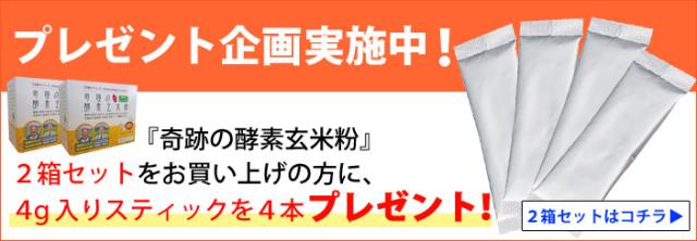 プレゼント企画!2箱セット購入で4g入りスティック4本プレゼント