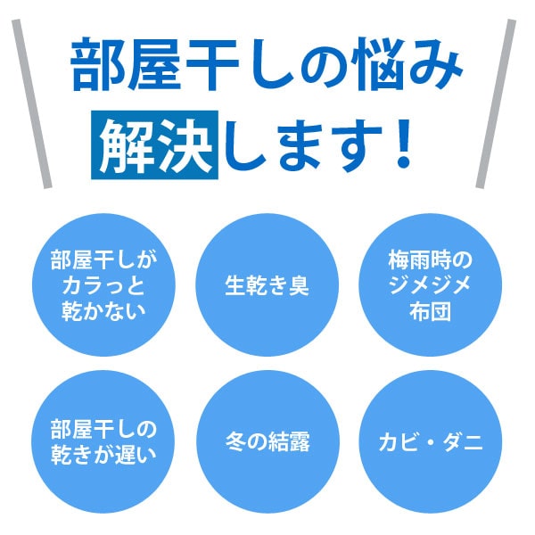 コンデンスLEDプラスが部屋干しの悩み解決します！