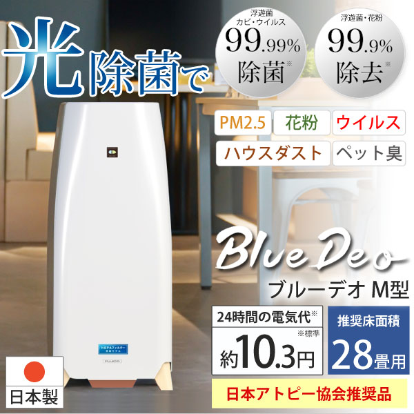 光除菌で徹底的に除去!ブルーデオ(BlueDeo)M型