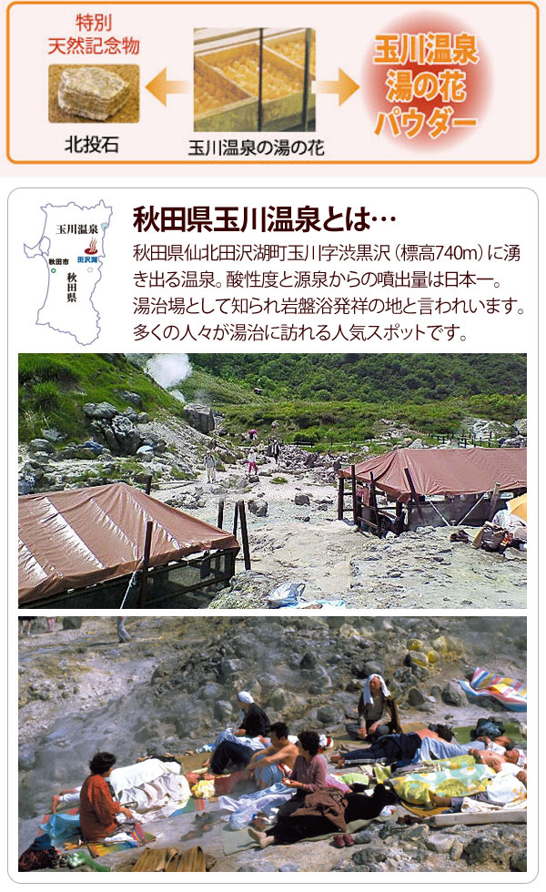 秋田県玉川温泉は秋田県に湧き出る温泉で、酸性度と源泉からの噴出量は日本一。湯治場として知られ、岩盤浴発祥の地と言われています。