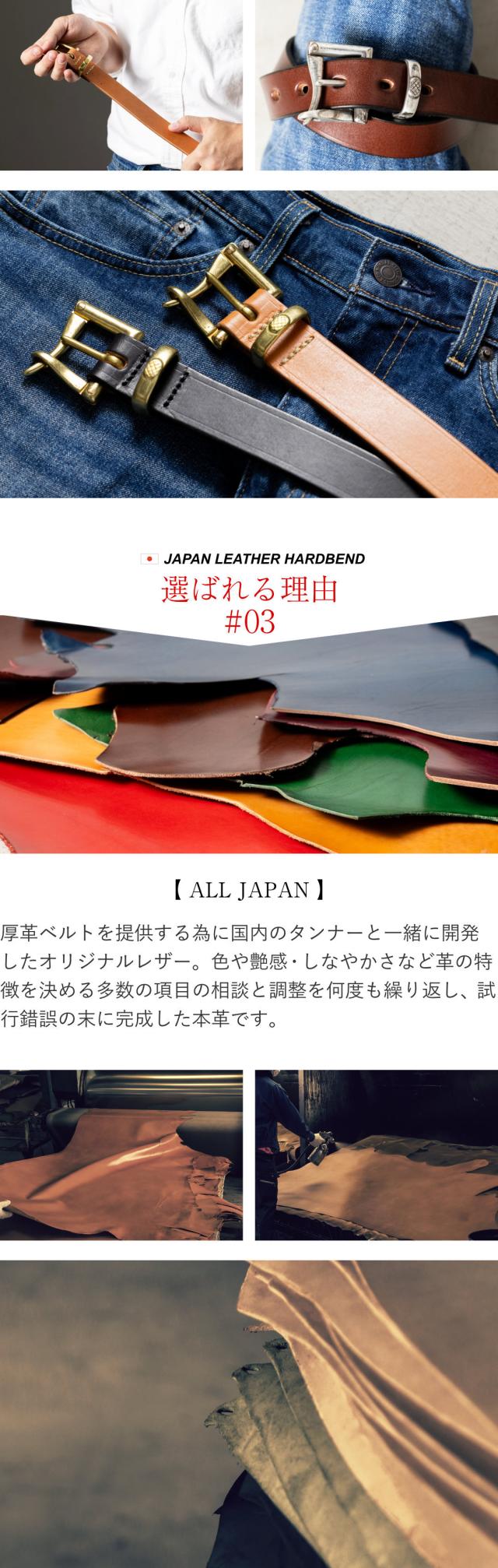 ベルトのヴィンテージ調バックル 拡大写真 日本製金具の質感