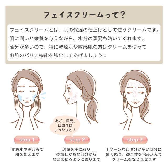 フェイスクリーム 使い方