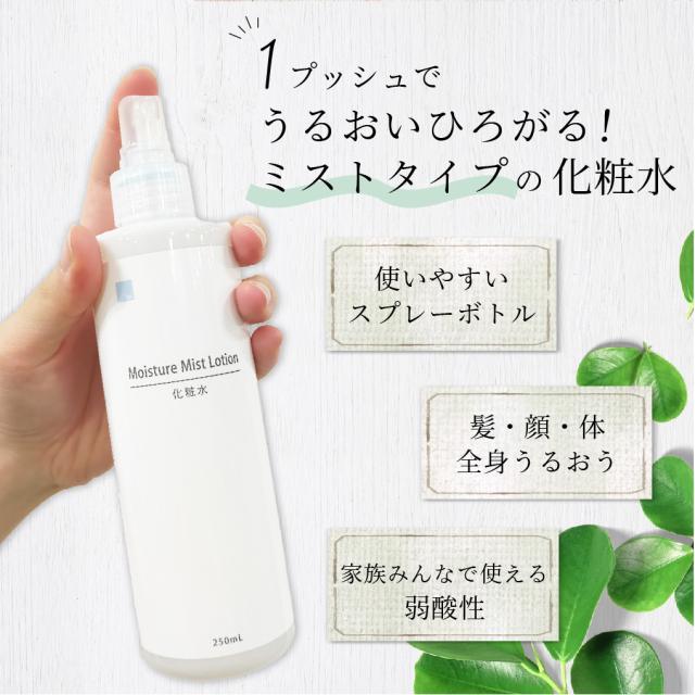 ミストタイプ　化粧水　ワンプッシュ