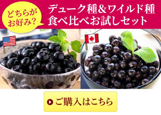 ブルーベリー食べ比べセット