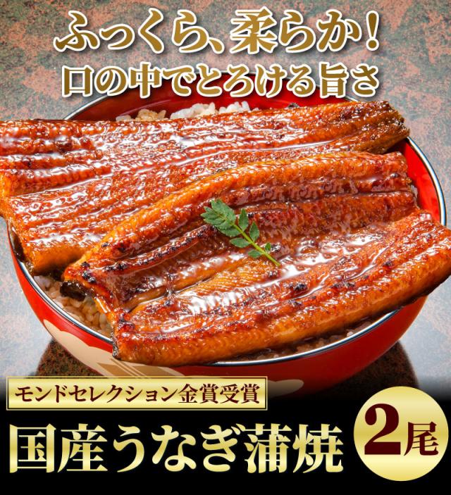 国産うなぎ2尾