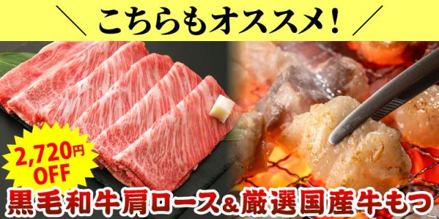 すき焼き肉&牛もつセット