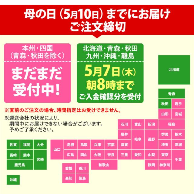 母の日注文締切