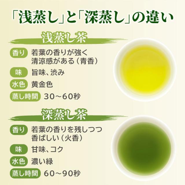 浅蒸しと深蒸しの違い