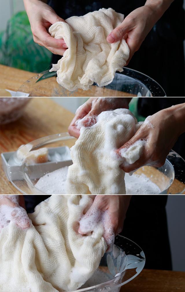 麻ボディタオル