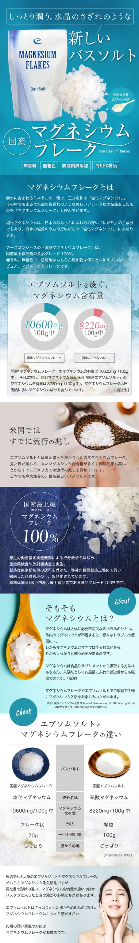 国産マグネシウムフレーク2kg