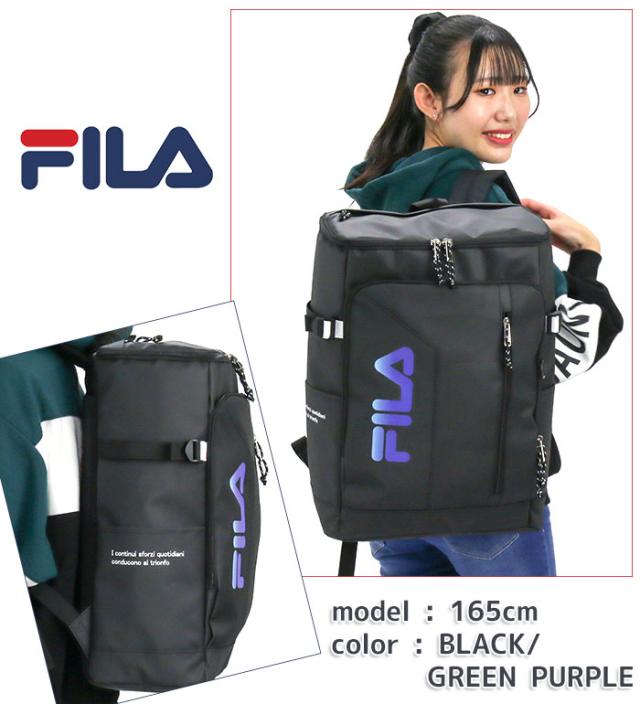 FILA リュック 30L 撥水 軽量 リュック ボックス BOX型 男女兼用 FILA リュック フィラ メンズ レディース リュックサック BOX型
