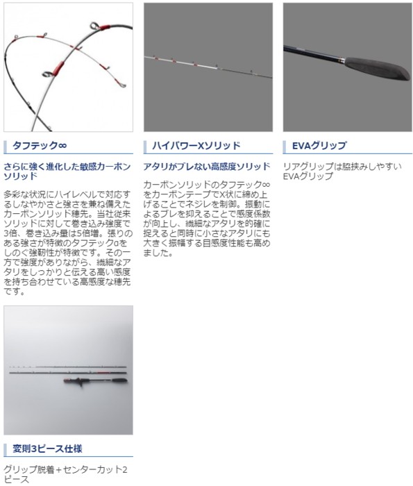 S01 64 シマノ O01 ライトヒラメ バイオインパクト 船竿 ライトヒラメ M225 ベイトロッド Left