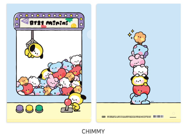 BTSグッズ（まとめ△ バラ○） BTS公式グッズ☆BT21 【PHOTO L HOLDER + 3 COLOR BALL PEN】☆2