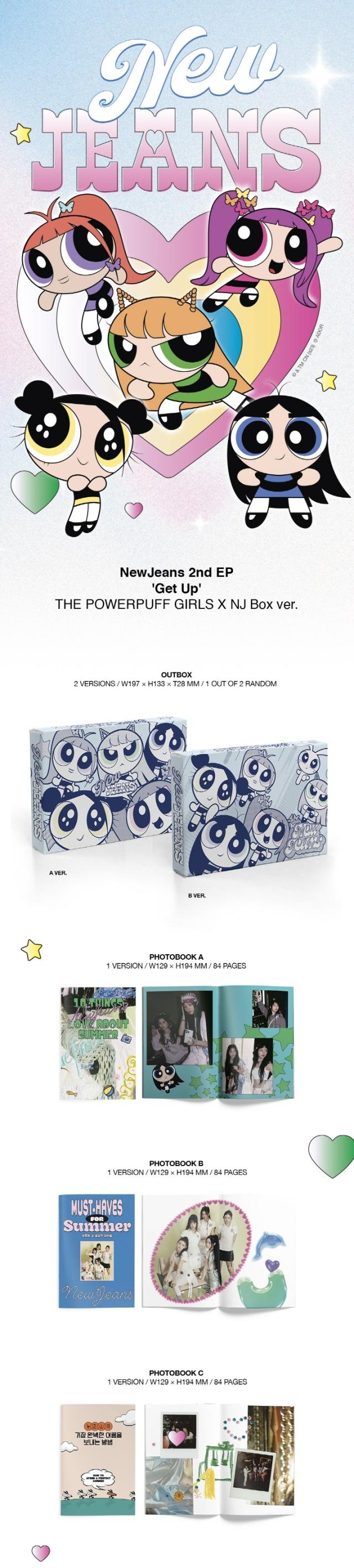 NewJeans 2nd EP【Get Up】The POWERPUFF GIRLS X NJ Box ver. 2種 