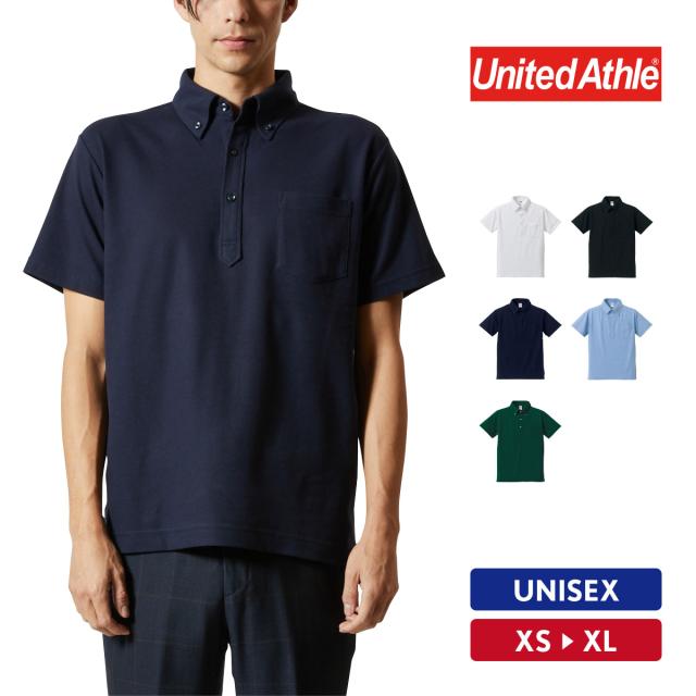 ドライカノコ ユーティリティーポロシャツ(ボタンダウン)(ポケット付)