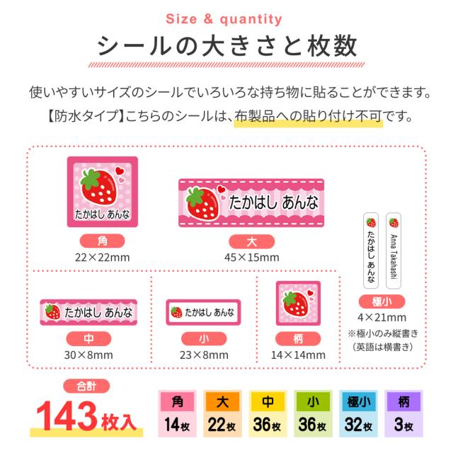 防水タイプ大きさと枚数