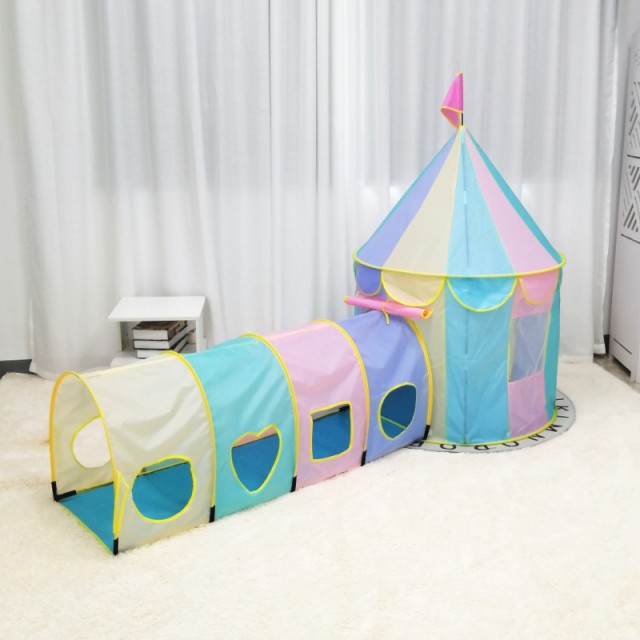 キッズテント パステルカラー おもちゃ 折りたたみ Bタイプ