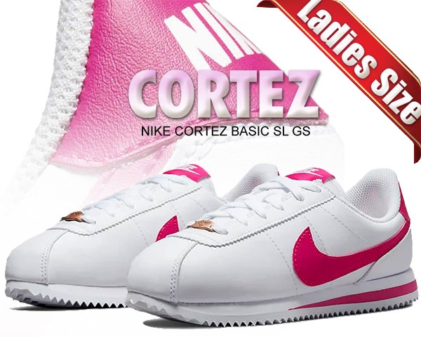 ナイキ コルテッツ ベーシック ガールズ】NIKE CORTEZ BASIC SL(GS) white/pink prime 904764-109  スニーカー レディース ホワイト ピの通販はau PAY マーケット LTD Online au PAY マーケット－通販サイト