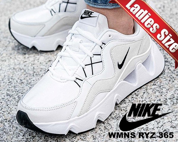 【ナイキ ウィメンズ RYZ 365】NIKE WMNS RYZ 365 white/black-summit white bq4153-100  レディース スニーカー 厚底 ホワイト ブラック ｜au PAY マーケット