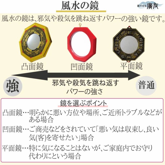 八卦鏡 八角鏡 玄関 風水 風水置物 風水グッズ 魔除けグッズ 魔