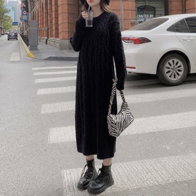 お客様満足度no 1 ニットワンピ ニットワンピース 大きいサイズ ロング レディース 体型カバー マキシ丈 ニット トップス ゆったり 無地 レトロ ロングワン 交換無料 Carlavista Com