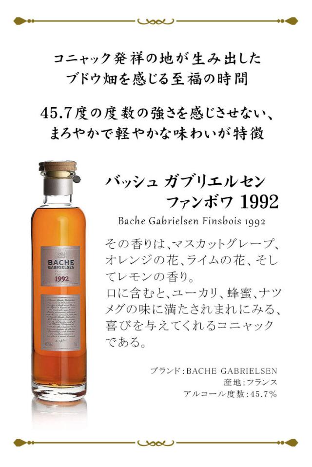 バッシュ ガブリエルセン ファンボワ 1992の味わい