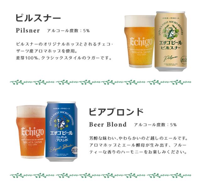 エチゴビールピルスナー、ビアブロンド