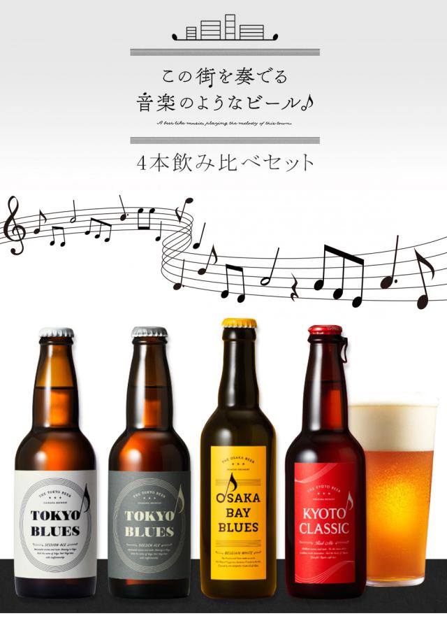 この街を奏でる音楽のようなビール 4本 飲み比べセット