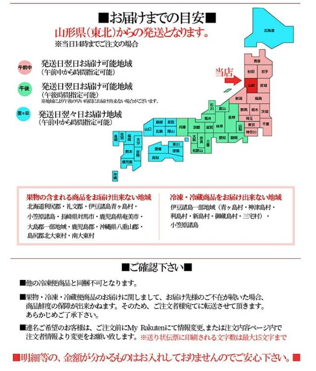 お届けまでの目安