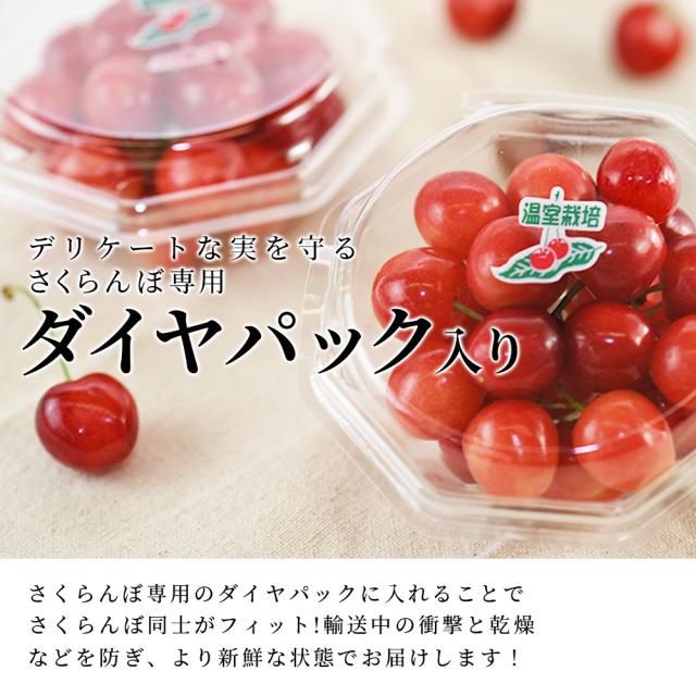 デリケートな実を守るダイヤパック入り