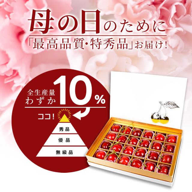 母の日のために「最高品質・特秀品」お届け！ 全生産量のわずか10%