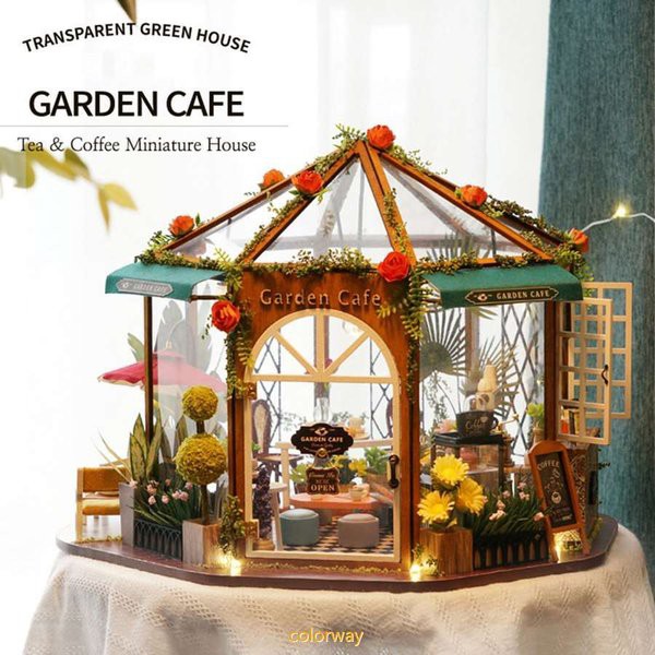 爆熱 ドールハウス ミニチュア Diyハウスキット クリエイティブ コーヒーショップ 誕生日クリスマス バレンタインのギフト 新品 21正規激安 Gestaoderiscopatrimonial Com Br